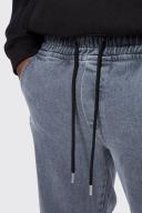 Tall Straight Leg Popper Elastic Waist Jean