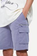 Tall Twill Elastic Waist Zip Cargo Short