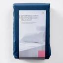 Target 250 Thread Count Cotton Fitted Sheet | Blue | Double Bed