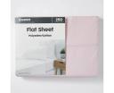 Target 250 Thread Count Polyester Cotton Flat Sheet | Pink | King Bed | Cotton/Polyester