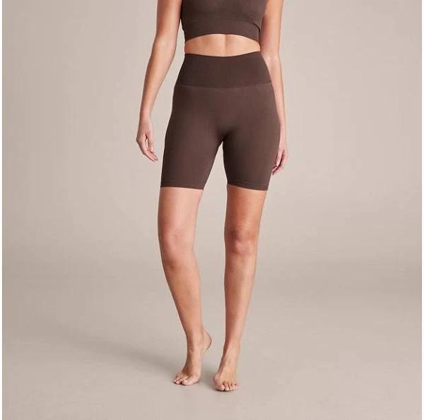 Target Active Seamfree Ribbed Bike Shorts - Brown - XS - AfterPay & zipPay Available