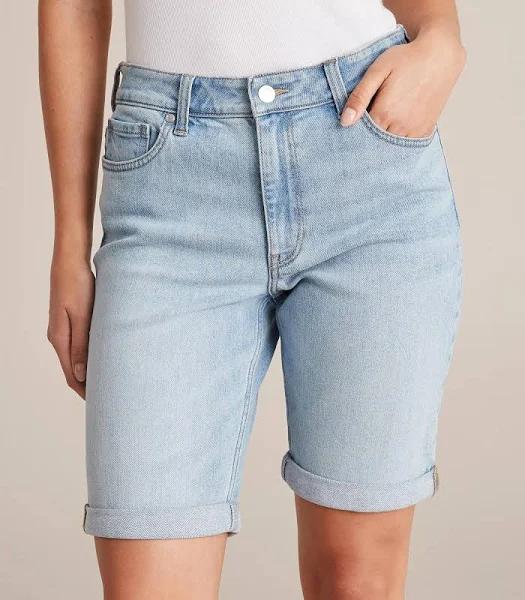 Target Bermuda Denim Shorts - Blue - 8 - AfterPay & zipPay Available