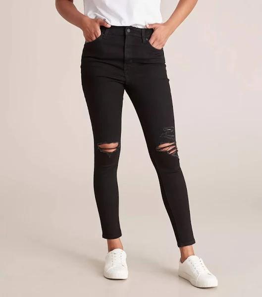 Sophie Skinny Distressed High Rise Ankle Length Jeans