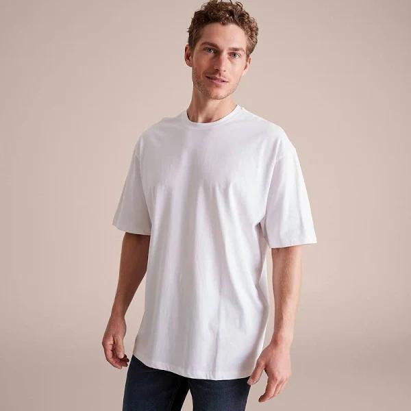 Target Man Oversized T-Shirt | White | 2XL