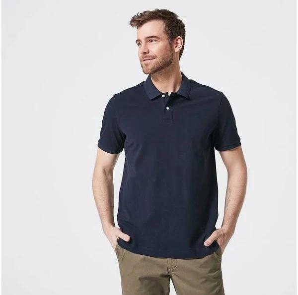 Target Man Pique Polo Shirt | Blue