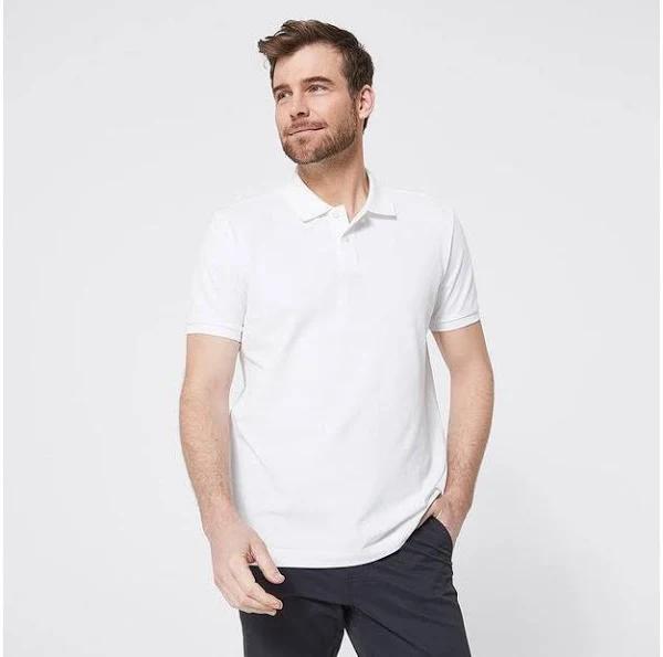 Target Man Pique Polo Shirt | White