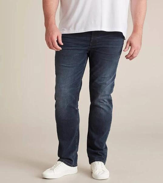 Target Man Plus Straight Stretch Jeans - Blue - 52 - AfterPay & zipPay Available