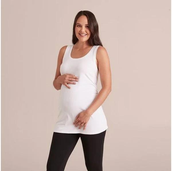 Target Maternity Organic Cotton Tank Top - White - 12 - AfterPay & zipPay Available