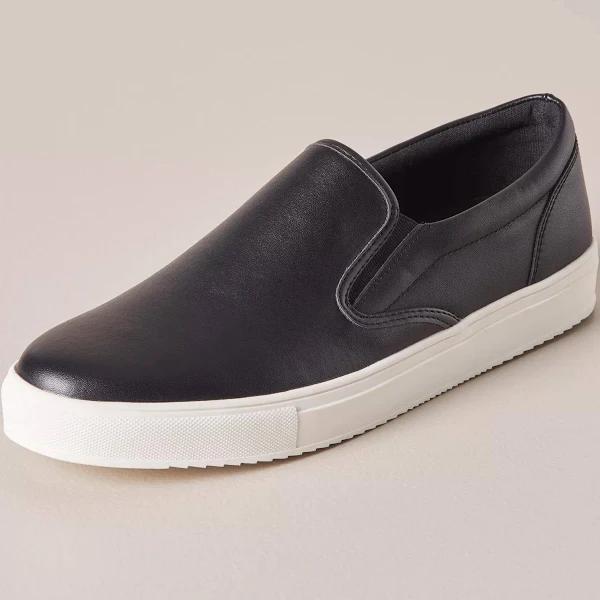 Target PU Slip On Sneakers - Black - 8 - AfterPay & zipPay Available