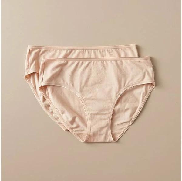 Target Woman 2 Pack Everyday Cotton Midi Briefs; Style LMD30309 | Neutral | Size 16