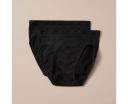 Target Woman 2 Pack Seamfree High Cut Briefs; Style LHC29837 | Black | Size 14
