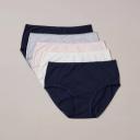 Target Woman 5 Pack Cotton/Elastane Midi Briefs; Style LMD183553 | Blue | Size 16