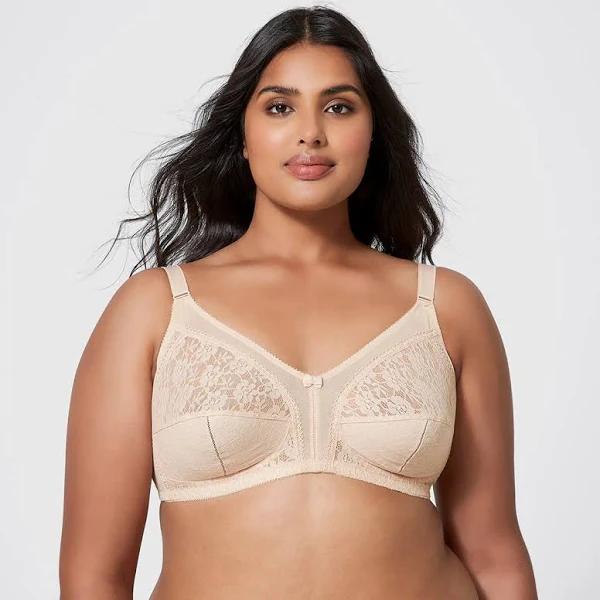 Target Woman Fuller Figure Firm Support Wirefree Bra; Style LBR96370 | Brown | 18C | Size 18C
