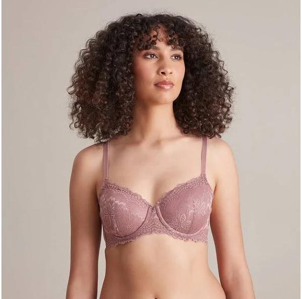 Target Woman Lace Balconette Bra; Style TLLBB090 | Brown | 12B | Size 12B