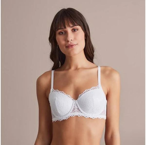 Target Woman Lace Balconette Bra; Style TLLBB090 | White | 16C | Size 16C