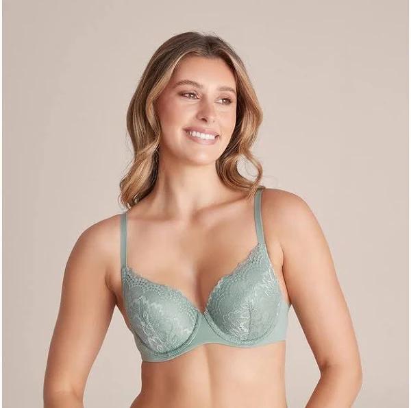 Target Woman Lace T-Shirt Bra | Green | 14C