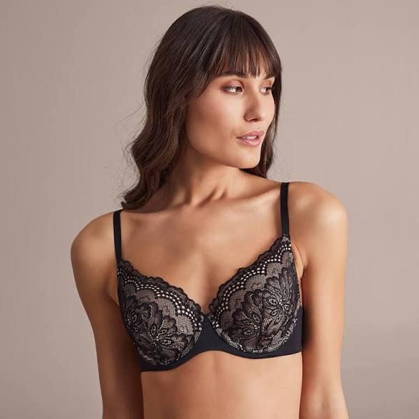 Target Woman Lace T-Shirt Bra; Style TLMLT090 | Black | 14B | Size 14B