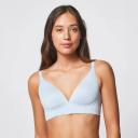 Target Woman Wirefree Soft Comfort T-Shirt Bra; Style T010 | Blue | 14D | Size 14D