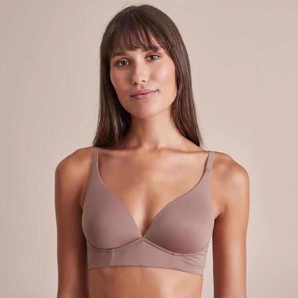 Target Woman Wirefree Soft Comfort T-Shirt Bra; Style T010 | Brown | 10C | Size 10C