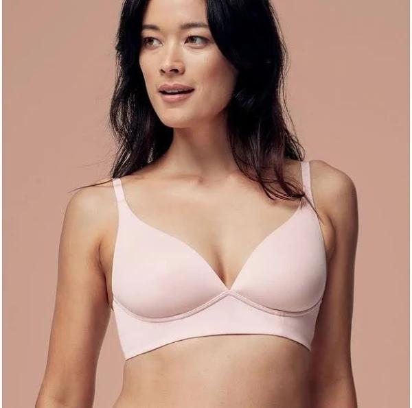 Target Woman Wirefree Soft Comfort T-Shirt Bra; Style T010 | Pink | 14D | Size 14D