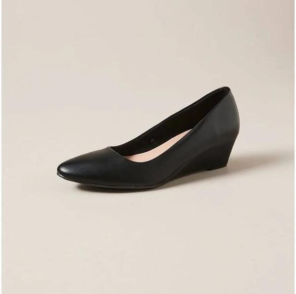 Target Woman Womens Dahlia Comfort Wedge Heels | Black | Size 11