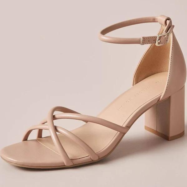 Target Woman Womens Olivia Strappy Block Heels | Neutral | Size 9