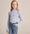 Target Youth Rib Knit Skivvy | Grey | Size 8