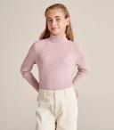 Target Youth Rib Knit Skivvy | Pink | Size 7