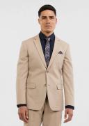 Tarocash Ash Linen Check Suit Jacket Natural 36