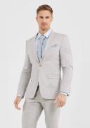 Tarocash Ash Linen Check Suit Jacket Natural 36