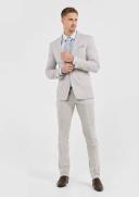 Tarocash Ash Linen Check Suit Jacket Natural 48