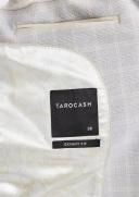 Tarocash AXL Skinny Check Suit Jacket Silver 36