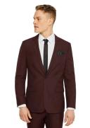 Tarocash Bailey Slim Suit Jacket Burgundy 32