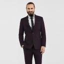 Tarocash Bailey Slim Suit Jacket Burgundy 32