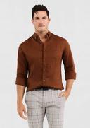 Tarocash Billy Pure Linen Shirt Brick 4XL