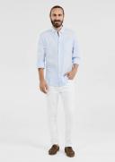 Tarocash Billy Pure Linen Shirt Ice Blue 4 XL