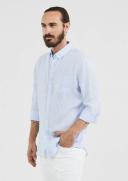 Tarocash Billy Pure Linen Shirt Ice Blue 4 XL