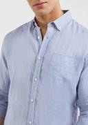 Tarocash Billy Pure Linen Shirt Light Blue XS