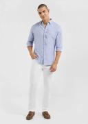 Tarocash Billy Pure Linen Shirt Light Blue XS