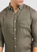 Tarocash Billy Pure Linen Shirt Mid Green 4XL