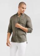 Tarocash Billy Pure Linen Shirt Mid Green 4XL