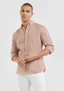 Tarocash Billy Pure Linen Shirt Mid Pink S