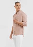 Tarocash Billy Pure Linen Shirt Mid Pink S