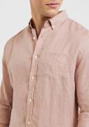 Tarocash Billy Pure Linen Shirt Mid Pink S