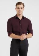 Tarocash Cassius Textured Shirt Burgundy XS