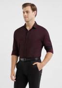 Tarocash Cassius Textured Shirt Burgundy XS