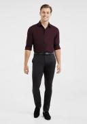 Tarocash Cassius Textured Shirt Burgundy XS