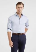 Tarocash Cassius Textured Shirt Light Blue XS