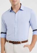 Tarocash Cassius Textured Shirt Light Blue XS