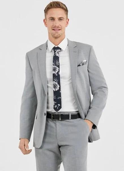 Tarocash Duval Slim Check Suit Jacket Mid Grey 36